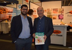 Anton Rutten met zijn Griekse collega Panos Souras van Aphrodite Fruit.