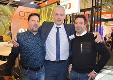Jan en André Franje met Matthé Hendrikse van OTC