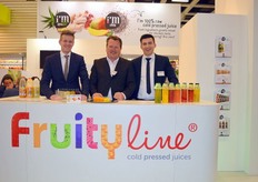 Fruityline had er werk van gemaakt! Geert de Vries, Tom Hueneke, en David Groenveld showen alle kleurrijke sappen, smoothies en shots, ze waren uiteraard ook te proeven
