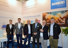 team Herbert met vlnr: Jeroen van Dongen, Gerard Bos en Mark Verschuren, van TMIC ltd.(distributeur in UK) John Steward en Nigel Potter en van Exeter usa: (USA agent) Boomer Batchman