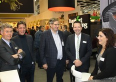 Limburgers onder elkaar: Theo Koning, Leon Litjens, Ton Holthuijsen, Erik Bongaerts en Silvia Janssen