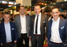 Michel Vogels, Ralph van der Caaij, Johan Knoll en Stefan den Hollander van TNI