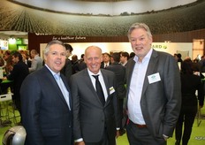 Marco Korpel van Total Produce, Eddy Jager, die onlangs is gestart bij Greenyard en Kees Kleingeld van Timerfruit