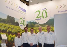 Kees van de Bosch, André Setz, Jan Pieter Wiepkema, Robert Sets en harmen Boels van Freeland. Freeland bestaat dit jaar 20 jaar en is nog steeds groeiende o.a. in de handel van vollegrondsgroenten.