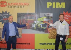 Bart Kloppenburg van Kloppenburg Machinery en Jouke van der Meer van PIM Machinery. The seed potatoes tech alliance. Twee merken die elkaar aanvullen in complete sorteer, weeg en verpakkingsoplossingen.