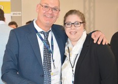 Antonio Oken van Agro Merchants Group met Claudine Glaser van Seatrade.