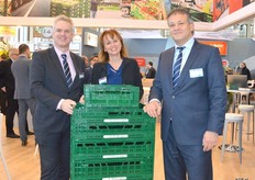 Bart Caspers, Annemiek van der Heijden en Gerjo Scheringa van Euro Pool Systems.