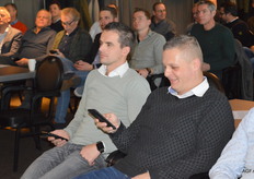 Lindert Moerdijk en Jaco Weststrate probeerden punten te scoren met de jaarlijkse quiz.