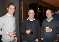 Lennart Ras van TOP, Jaco Weststrate en Lennart Moerdijk van MSP.