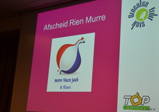 En dan nu het grootse moment: afscheid van Rien Murre.