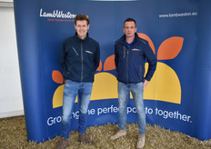 Frank Vermue en Ronald de Winter van Lamb Weston Meijer, dit jaar naast de frietjes ook een eigen stand