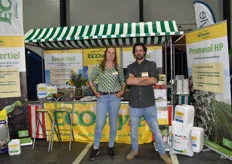 Van ECOstyle waren Frederike Menage en Brecht van de Veire op de beurs om de bezoekers te informaren over biogische gewasbescherming en bodemverbeteraars