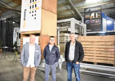 Mattias Mergaert van Deprez Construct met Jan Faasse en Wim de Rijder van Famateq