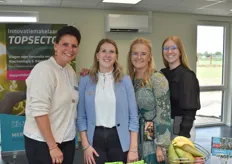 De dames van de Fruit Tech Campus: Vera Schatorje, Lisanne van Haarlem, Anouk Roelofs en Lily van Lavieren