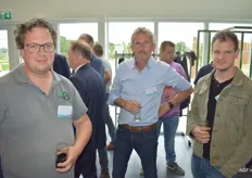 Hendrik Hol (HSS), Hans van Blokland (Agri-Com) en Mattijs van Dijk (HSS)