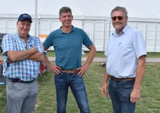 Cor Greydanus, Klaas Smits en Mijno van Dijk bezochten de beurs.