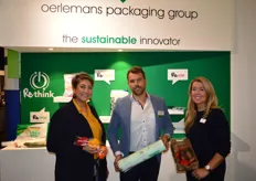 Helen Maasbach, Gert-Jan van Baardwijk en Ellen Schreur van Oerlemans Packaging Group.