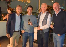 Marcel Kester van Weijers, Menno Reigersberg van ERP, Willem Nowee van Varekamp en Mart Valstar van de Best Fresh Group.