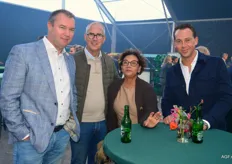 Marcel van der Welle van Van Ooijen Citrus, Jan en Jacyntha Vrasdonk en Tom Leenheer van Van Ooijen Citrus.