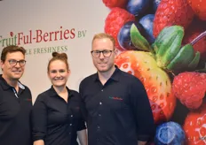 Diego van Leerdam, Nina Janssen en Kevin Smeds van FruitFul-Berries