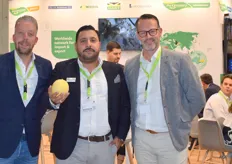 Pieter van Pelt, Frank Ocampo de meloenenspecialist en Harm Jan Eikelenboom van the Greenery International.