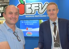 Raf Rutten van Fruitboomkwekerij Carolus en Marc Evrard van BFV.