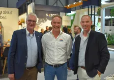 Henk Verwoert en Marcel Coulier van Hanos op bezoek bij Will Teeuwen van Teboza