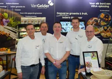Anton van Gelder, Peter Stavasius, Hans van der Wegen, Remko van Koesveld en Corne Pijnenburg van Van Gelder Fruit. Op de beurs dit jaar veel aandacht naar Vega producten.