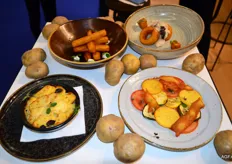 Peka Kroef introduceert 3 nieuwe producten, aardappel Polenta rolls, Vegan Gratin en aardappel gratin aardappel/zoete aardappel.