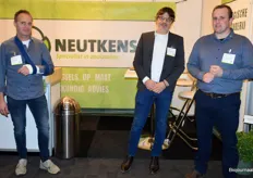 Sjaak Blok, Sander Bernaerts en Pim Clotscher van Zaadhandel Neutkens.