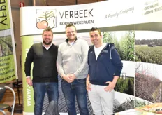 Verbeek Boomwekerijen met Han Verbeek, Guido van Veldhoven (nieuwe buitendienst Consultant bij Verbeek) en Ad Verbeek