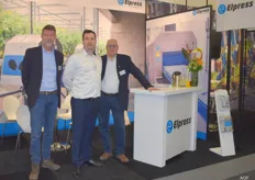 Peter Hogervorst, Robert Tropolski en Marco Bruno van Elpress. Het bedrijf maakt kistenwasmachines en hygiënesystemen voor de tuinbouw en voedselverwerkende industrie.