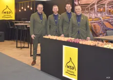 MSP Onions voor het eerst met een eigen stand. Lijn Moerdijk, Albert Vonk, Lindert Moerdijk en Jaco Weststrate.