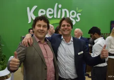 Leon Hijweege en Ed Heijnen van Keelings International. Naast de meloenen- en ananasactiviteiten heeft het bedrijf flinke ambities om stappen te zetten in de Europese zachtfruitteelt