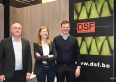 Jan Haegemans, Veronique Vanherle en Dries Sebrechts van DSF genoten van de drukte op de eerste dag van de beurs