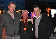 Johan Knoll en Stefan den Hollander van TNI met in het midden Corné van Winsen van ZON