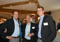Dominiek Keersebilck (REO Veiling), Jan Leyten (KBC) en Lieven Vandeputte (Cera)