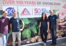 Ilie Patu, Marnix Wilms, Leonie Everts en Peter Oldenkamp. Agrico viert dit jaar haar 50-jarig bestaan. Maar er is al meer dan 100 jaar expertise.