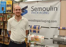 Aurélien Snoy van Semoulin Packaging. Het bedrijf levert papier op de rol, blokbodemzakken en voorgevormde papieren zakken.