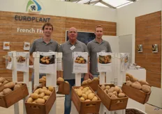 Niels Ottink, Jan Janse en Peter Kuizenga van Europlant. Het bedrijf promootte haar aardappelrassen, o.a. het ras Jelly wat een middellate, licht kruimige consumptieaardappel is met goede friteseigenschappen en sterk tegen droogte en warmte kan.