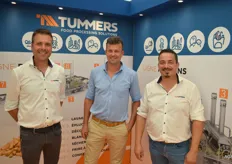 Robbert Quaak, Barry Moeleker en Jos Mous van Tummers Food Processing Solutions.