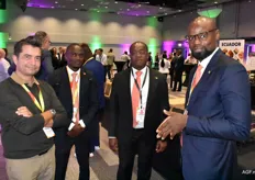 Een flinke delegatie uit Angola deed het congres aan, hier de vertegenwoordigers van het bedrijf BFA
