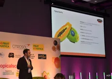 Jorge Igancio Brotons van Bonnysa vertelde over de voordelen van de Canarische papaya's