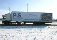 P & S Verstransport Scania P340 met Lamboo koel-, vriestrailer.