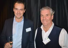 Tom Velghe van Transport- en aardappelbedrijf Velghe en Francis Vanhecke, schoonbroer van Dominiek Noppe.