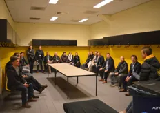 Tijdens de rondleiding door het NAC stadion in Breda werden alle ruimten bezocht.