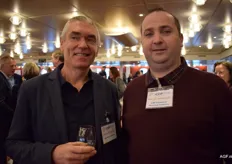 Guy Claessens van Agro Plan Consulting uit België  met de Ierse Andrew Mulligan van CMP Commercial Mushroom Producers