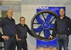 Arie van Dijk, Fred Schra en Peter Maljaars van Ventri Techniek. Het bedrijf is gespecialiseerd in bewaartechniek van agrarische producten.