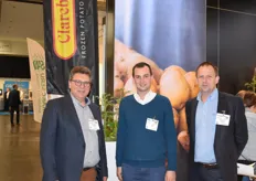 Patrick Casier, Karel Blomme en Geert Vervaeke van Clarebout. Als gevolg van de droogte zijn heeft een deel van de aardappelen bewaarproblemen door doorwas. Dit jaar is een uitzonderlijk slecht aardappeljaar.