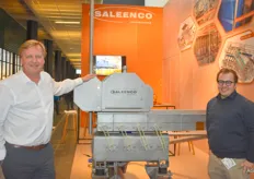 Kristof Vandesompele en Jeroen Vandermeiren van Saleenco. Het bedrijf biedt totaaloplossingen en machinebouw op maat.